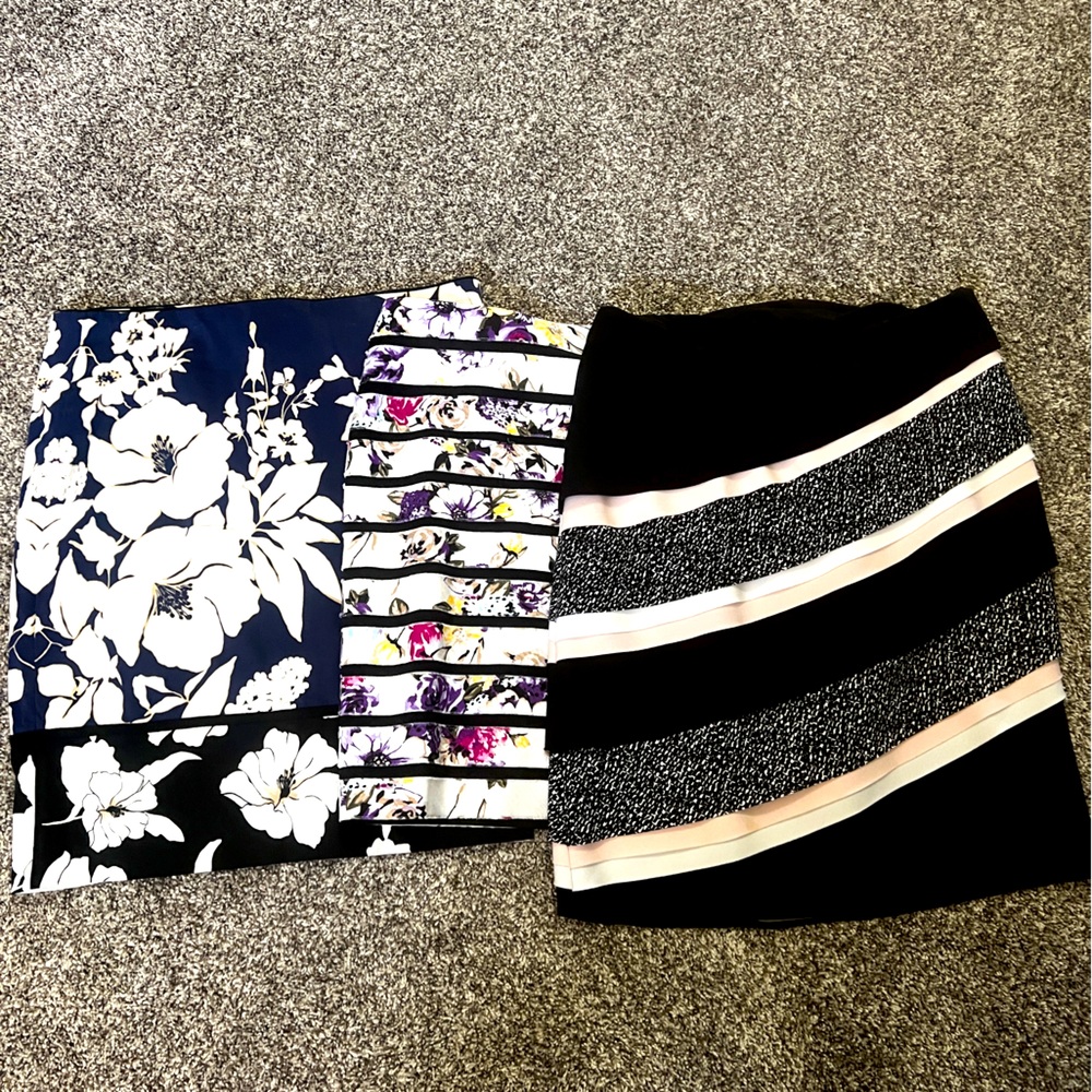 Lot of 3 Black House White Market Pencil Skirts